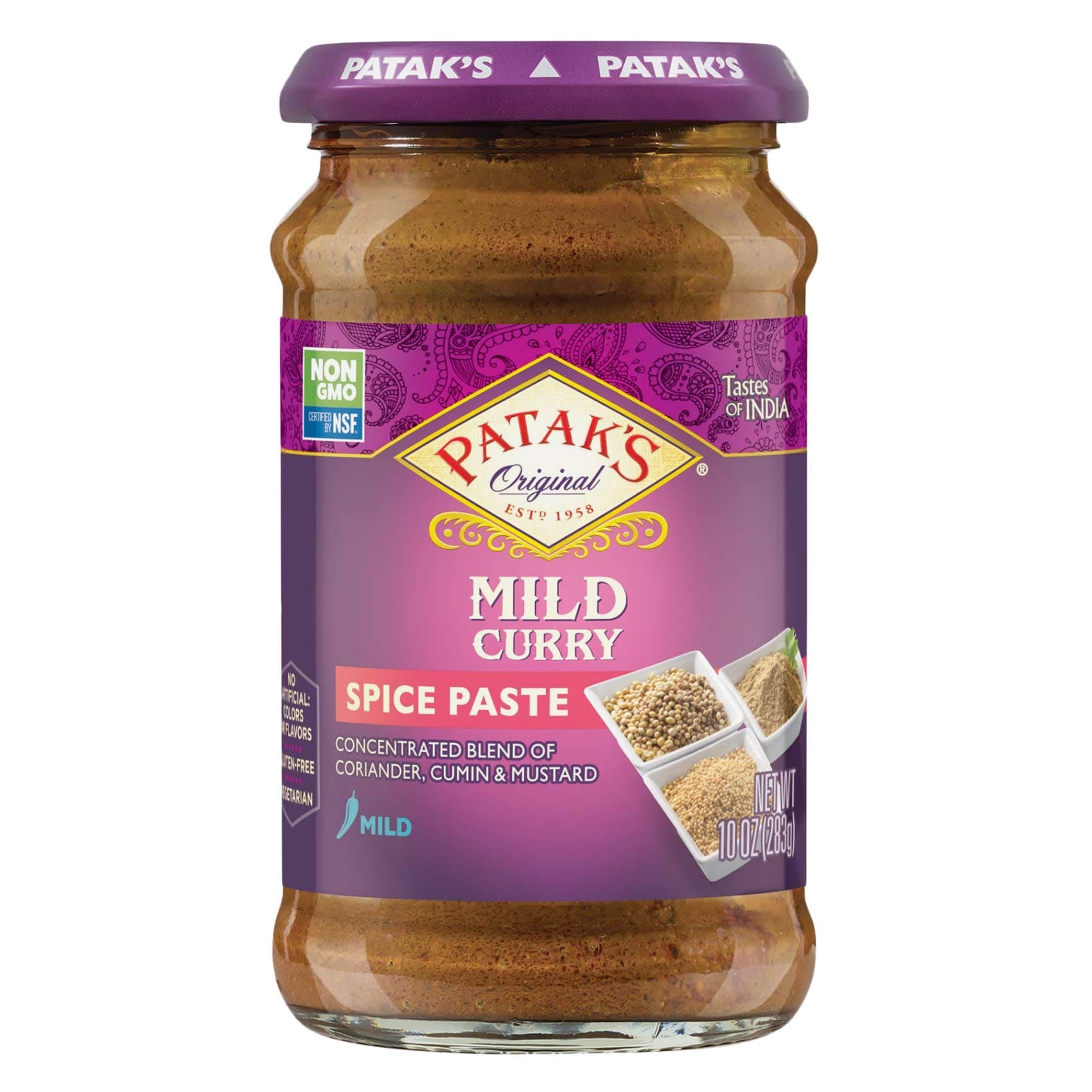 Buy Patak's Mild Curry Spice Paste 283g Online | Carrefour KSA