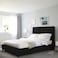 In House Las Palmas Velvet Bed Frame - Queen - 200x150 cm - Black