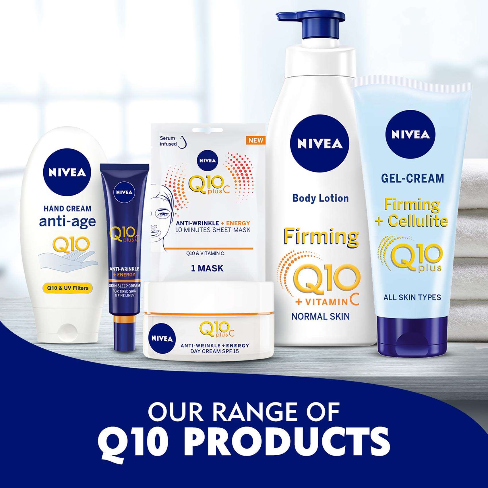 NIVEA Q10 Plus C Anti-Wrinkle + Energy Day Face Cream With Vitamin C 50ml