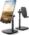 Fitto Tablet Stand, Adjustable, Height Angle, Cradle Mount Dock, For iPad, Samsung Tab, 4"-13" Devices, Black