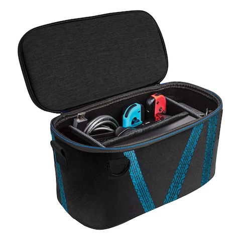 PDP Pull And Go Mario Kart Drift Overnight Glow In The Dark Case For Nintendo Switch Black