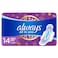Always Diamond Ultra Pads With Wings, Long, Sensitive Skin 14 Pads