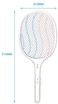 Generic New Type Led Rechargeable And Lighting Usb Charging Fly Swatter Mosquito Swatter