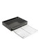 Generic Portable Barbeque Charcoal Grill Black/Silver 42X29.5cm