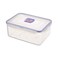 Lock &amp; Lock Classic Rectangular Food Container Clear/Blue 2.3L