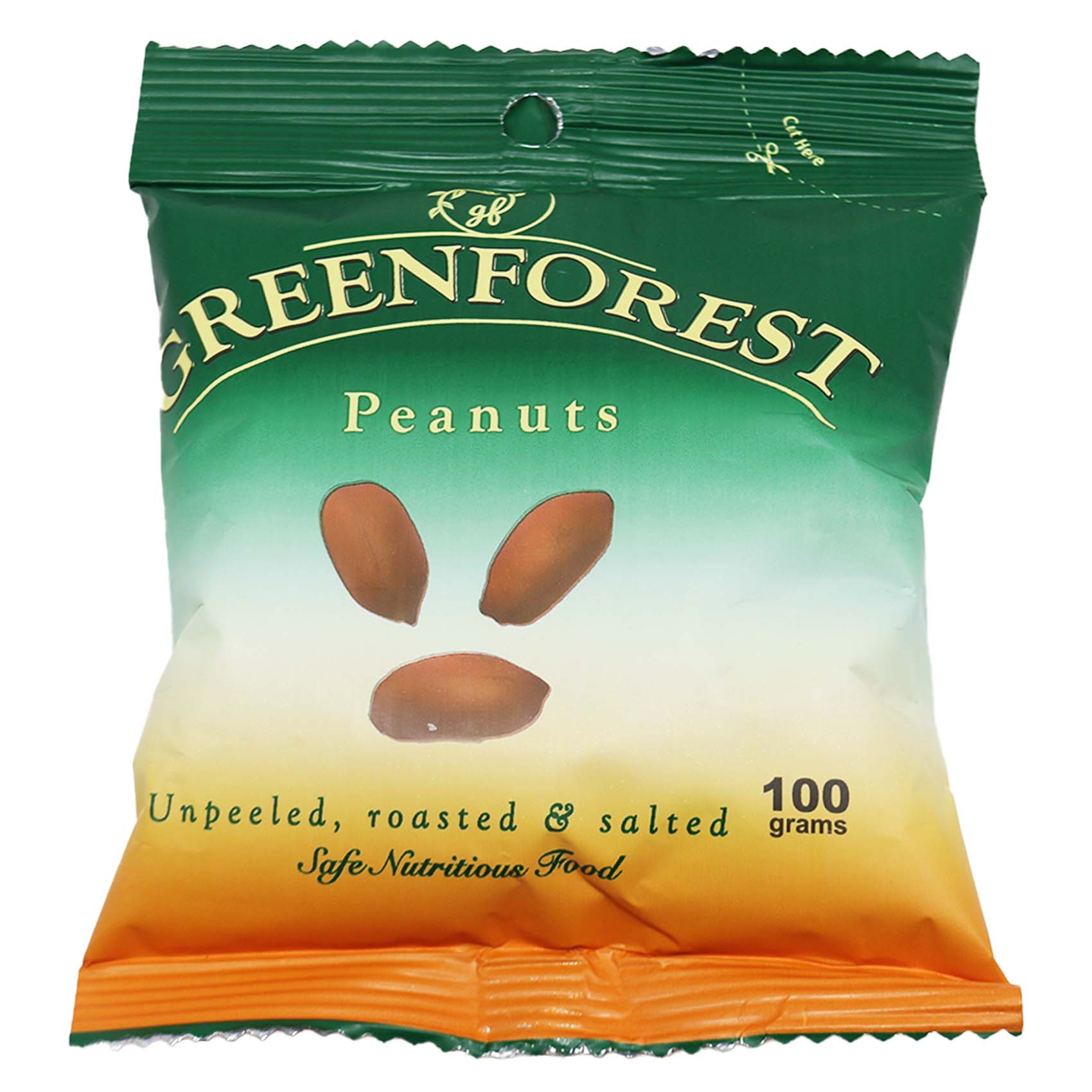 Green Forest Roasted And Salted Unpeeled Peanuts 100g