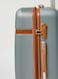 PK 4-Piece Ultra Light Luggage Set, Silver/Orange