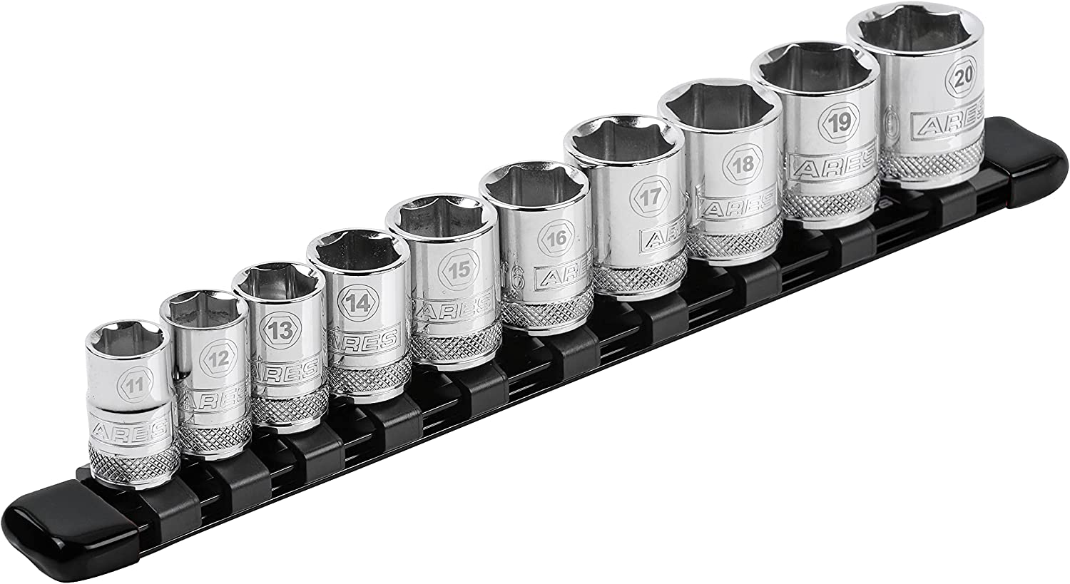 Buy Ares 70149-3/8-Inch Drive Black Aluminum Socket Organizer, Store Up ...