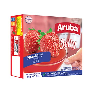Aruba Gelatin Dessert Strawberry 85GR