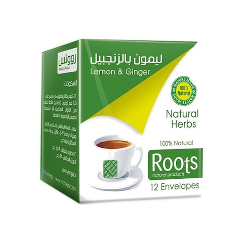 Roots Lemon With Ginger - 12 Envolopes