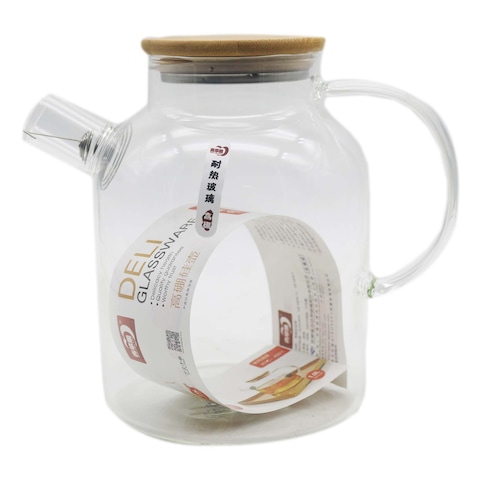 GLASS JUG WITH BAMBOO LID 1.8L 5573