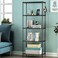 5-Tier Wire Storage Shelving Rack Unit for Home Bathroom Kitchen( Black)
