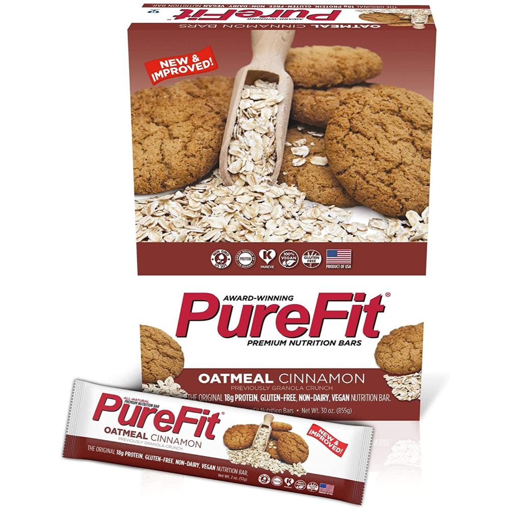 Buy Purefit - Oatmeal Cinnamon Bar - 15 Pieces Online | Carrefour UAE