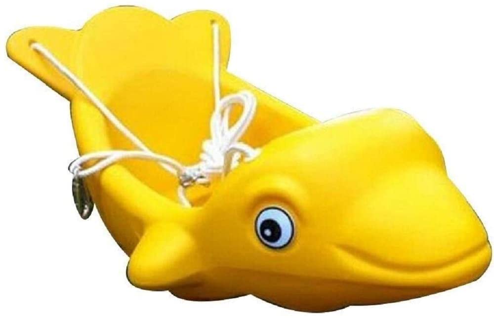RBWTOYS  Swing with Fish Shape Seat, Playset for Kids.  RW-13127.  Yellow