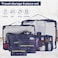 6pcs Set Travel Luggage Organizer Packing Cubes Set Storage Bag Waterproof Laundry Bag Traveling Accessories - Blue, 6974042151409, Travel Bag