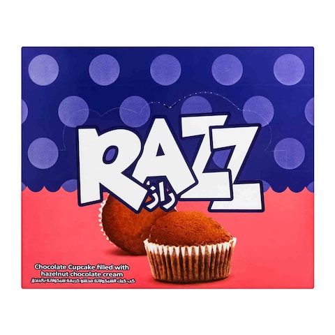 Razz Cupcake with Hazelnut Chocolate Cream, 1 Piece - 12 Pieces
