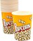 Lavish 500-Pack Pop Corn Cup 32oz Disposable Leak-Free Stackable Paper Popcorn Cups Buckets Boxes Containers For Kids Party, Birthday