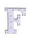 Voberry Alphabet Led Letter Lights Light Up Plastic Letters Standing Hanging A White 22X18X4.5cm