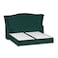 In House Taj Mahal Velvet Bed Frame - Queen - 200x150 cm - Dark Green