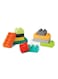 Infantino Super Soft Building Blocks, Easy-To-Hold For Babies &amp; Toddlers, Bpa-Free, Multi-Colored, 12-Piece Set