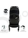 Moon Ultra Lightweight Compact Folding Travel Cabin Pushchair Stroller For Baby, Black