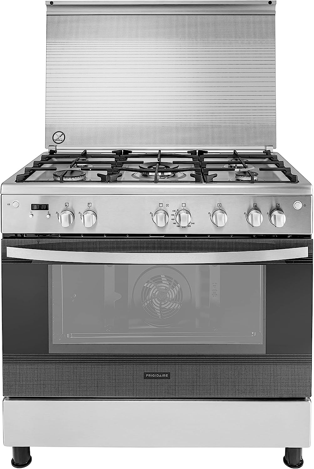 Frigidaire 90cm 5-Burner Dual-Fuel Range Cooker With 126.9L Oven Stainless Steel, FOMN90JGBS, 2 Years Warranty