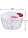 Delcasa Vegetable Pull Chopper White/Red/Clear White/Red/Clear