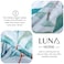 Luna Home King size 6 pieces, bedding set, leaves design pearl white color, bedding set.