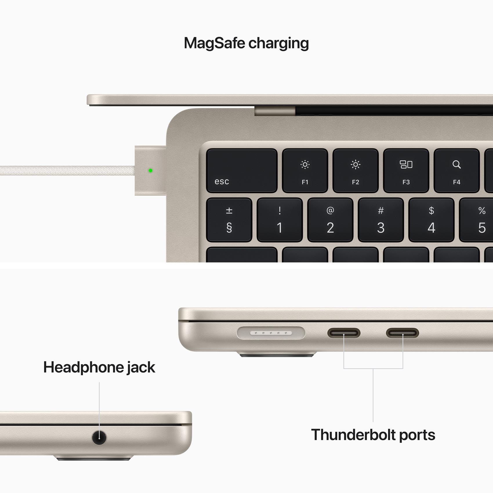 Apple MacBook Air Apple M2 Chip With 10 Core Laptop Starlight