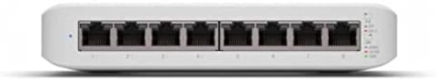 Ubiquiti Networks Ubiquiti Unifi Switch Lite 8 Poe, 8-Port Gigabit Switch With 4 Poe+ 802.3At Ports (Usw-Lite-8-Poe)