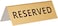 Arch Reserved Sign In Tin - Gold