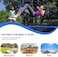 Sky-Touch 6FT Outdoor Trampoline For Kids Adult, Large Bungee Bed Jumping Mat And Spring Cover Padding With Safety Enclosure Net, Parent, Child Interactive Game Fitness Equipment