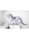 Spoil Your Wall Dinosaur Wall Sticker Black 80x50cm
