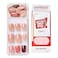 Kiss impress Press On Manicure Nail Kit Square Before Sunset 30 Pieces