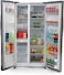 Midea 527L Net Capacity 2 Door Side By Side Refrigerator Frost Free With Humidity Control, Electronic Touch Screen With LED Display, Multi-Air Flow, Adjustable Door Racks SSA Color HC 689WEN(SS)