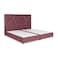 In House Janwa Velvet Bed Frame - Single - 200x90 cm - Dark Pink