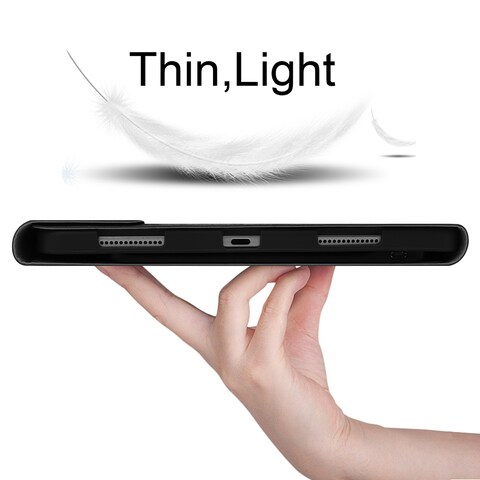 Generic-BT Wireless Keyboard Case Cover Protective Case Portable Keyboard for iPad Pro 11(Black-Black)
