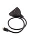 Generic 3-Port HDMI Splitter Pigtail Adapter Cable Black