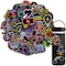 Waterproof Vinyl Stickers Pack for Laptop Water Bottle Party Supplies (50Pcs Neon Style)