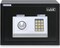 Rubik Digital Safe Box with Key and Password, A4 Document Size Safety Deposit Box For Home Office Shop RB25EA (25x35x25cm) (Black)