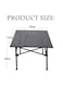 Sky-Touch Lightweight Outdoor Camping Folding Table With Aluminum Table Top And Carry Bag, Easy To Carry, Perfect For Outdoors, Picnic, Cooking, Beach, Hiking, And Fishing, 53X51X50cm, Black