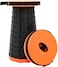 Outdoor Camping Stool Portable Foldable Telescopic Stool Fishing Stool (Orange)
