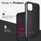 X-Doria Defense Lux - Aluminum Case for iPhone 11 (Drop Test 3M) (Black Leather)