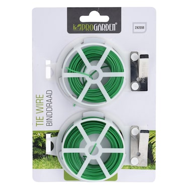 Pro Garden Tie Wire 20M X 2 Pieces Green