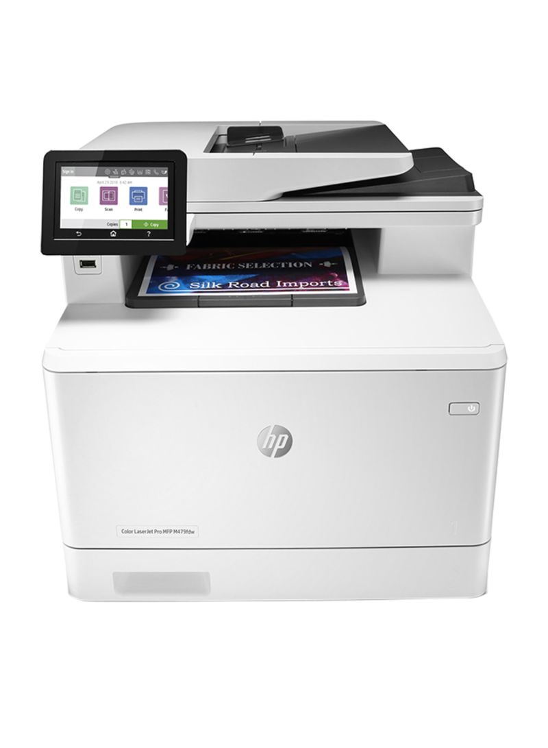 hp Color LaserJet Pro MFP M479fnw Multifunction Wireless Printer With Fax/Print/Copy/Scan/WiFi Function, W1A78A White