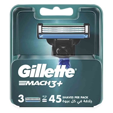 Gillette Razor Blades Mach3 Plus 3 Pieces