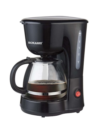 سوناشي ماكينة صنع القهوة بالتنقيط، 0.75 لتر، 600.0 واط، SCM-4920، أسود