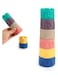 Moon Stacking Educational Montessori Toy Tower With Letters Symbols And Patterns, 19.5 X 6 X 23cm