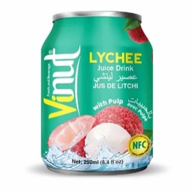 Vinut 30% Lychee With Pulp Can 250ML