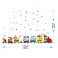 StickieArt - Cartoon Animal Train Ride For Kids - Wall Decal- Large - 60 x 90 cm - STA-199